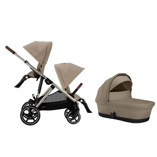 Cybex Gazelle S syskonvagn i Almond Beige