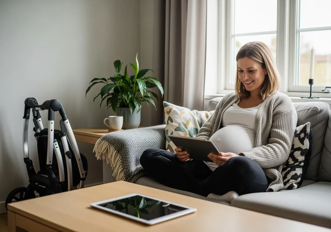 Metallic eller läder på barnvagn