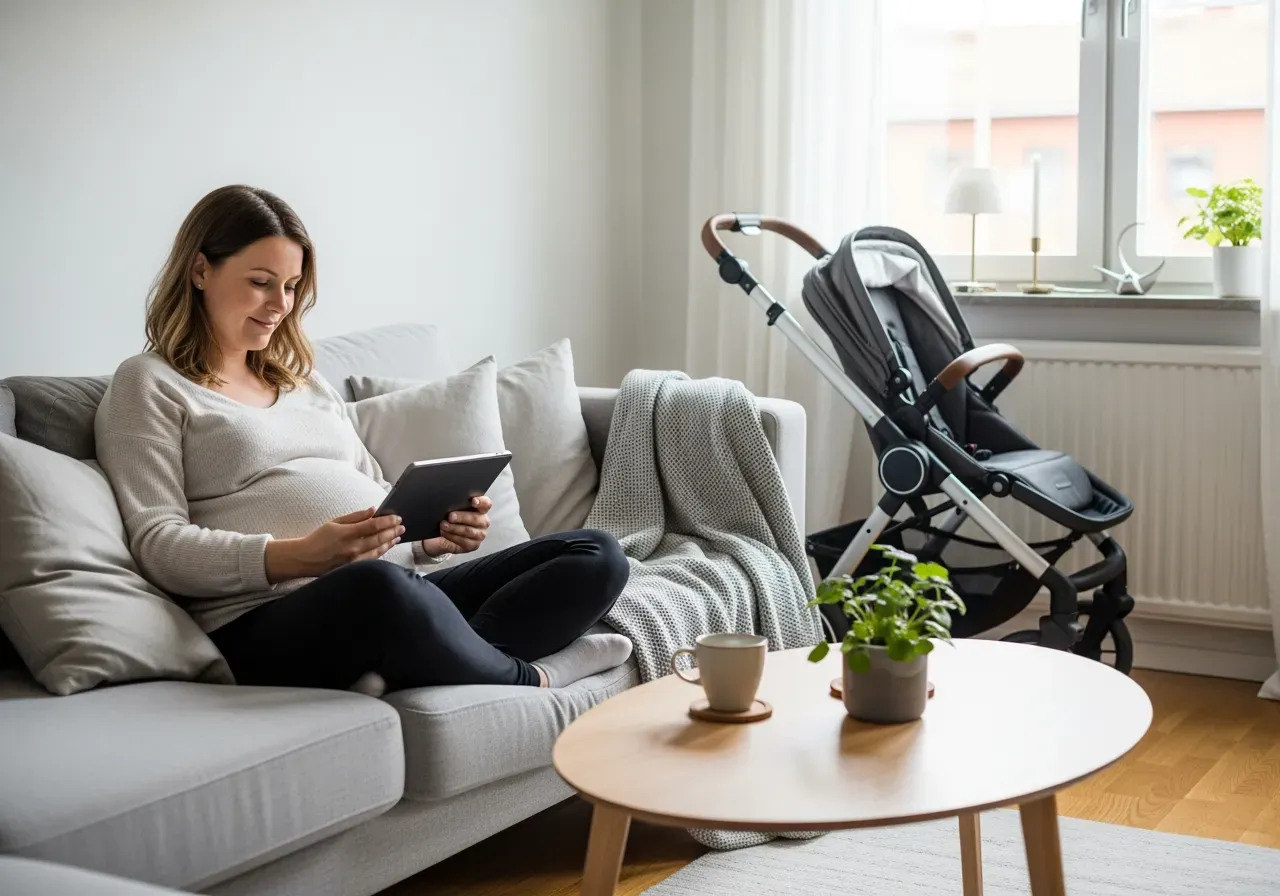 Lyxiga barnvagnar i eleganta färger