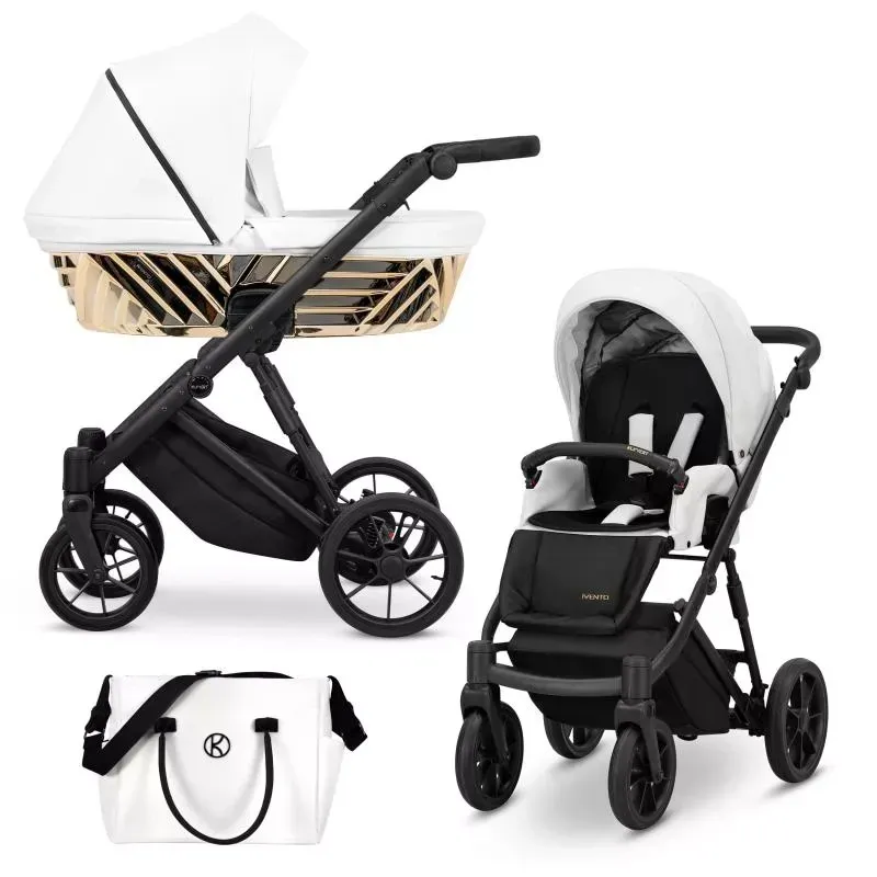 Ivento Glam 2-i-1 barnvagn Vit